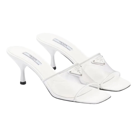 Prada Plexiglas 65mm Mule Sandals - Picture 5 of 6